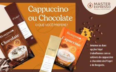 Cappuccino ou Chocolate: O que você prefere?